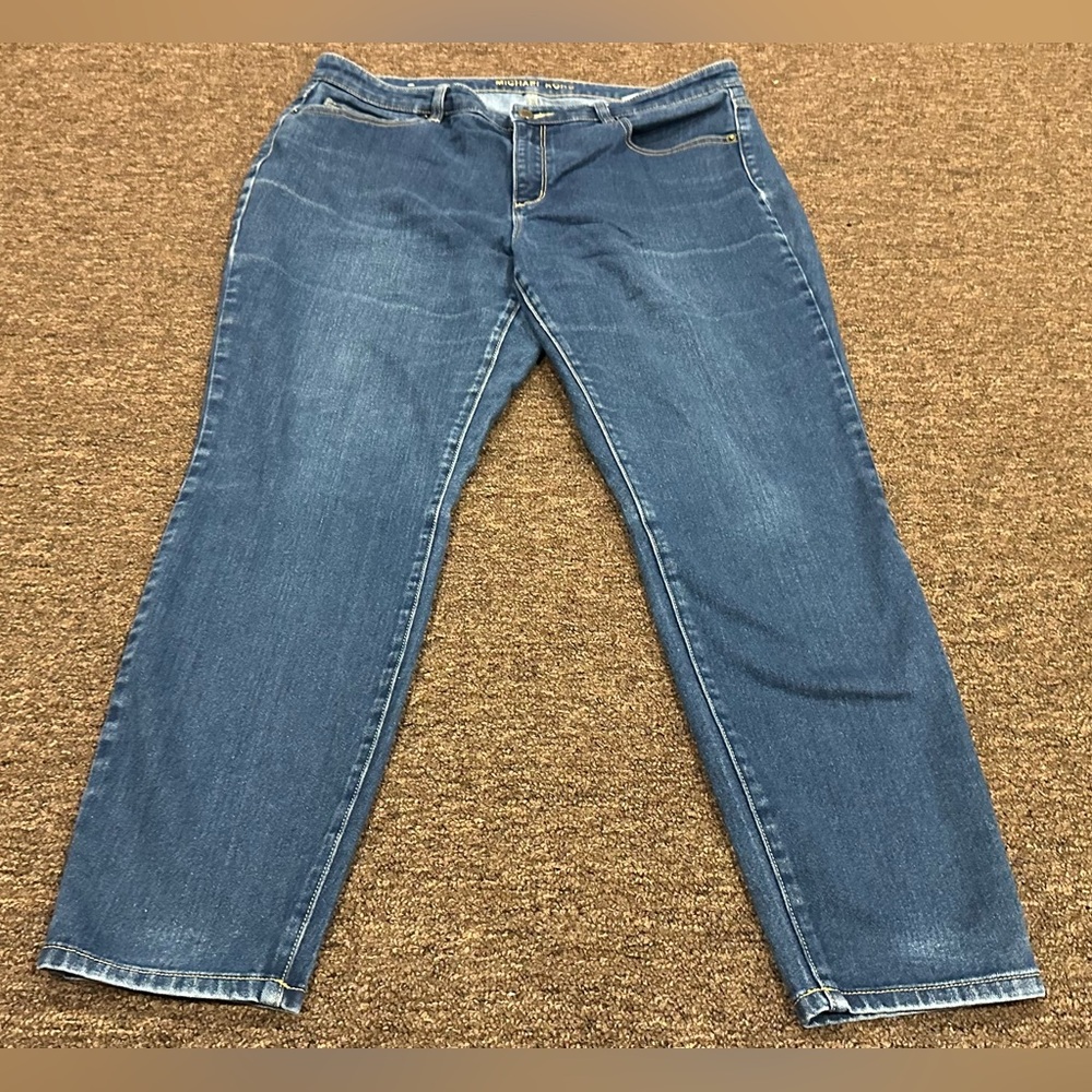 EUC! Izzy Skinny Sz 14 Michael Kors Classic Blue Denim Jeans